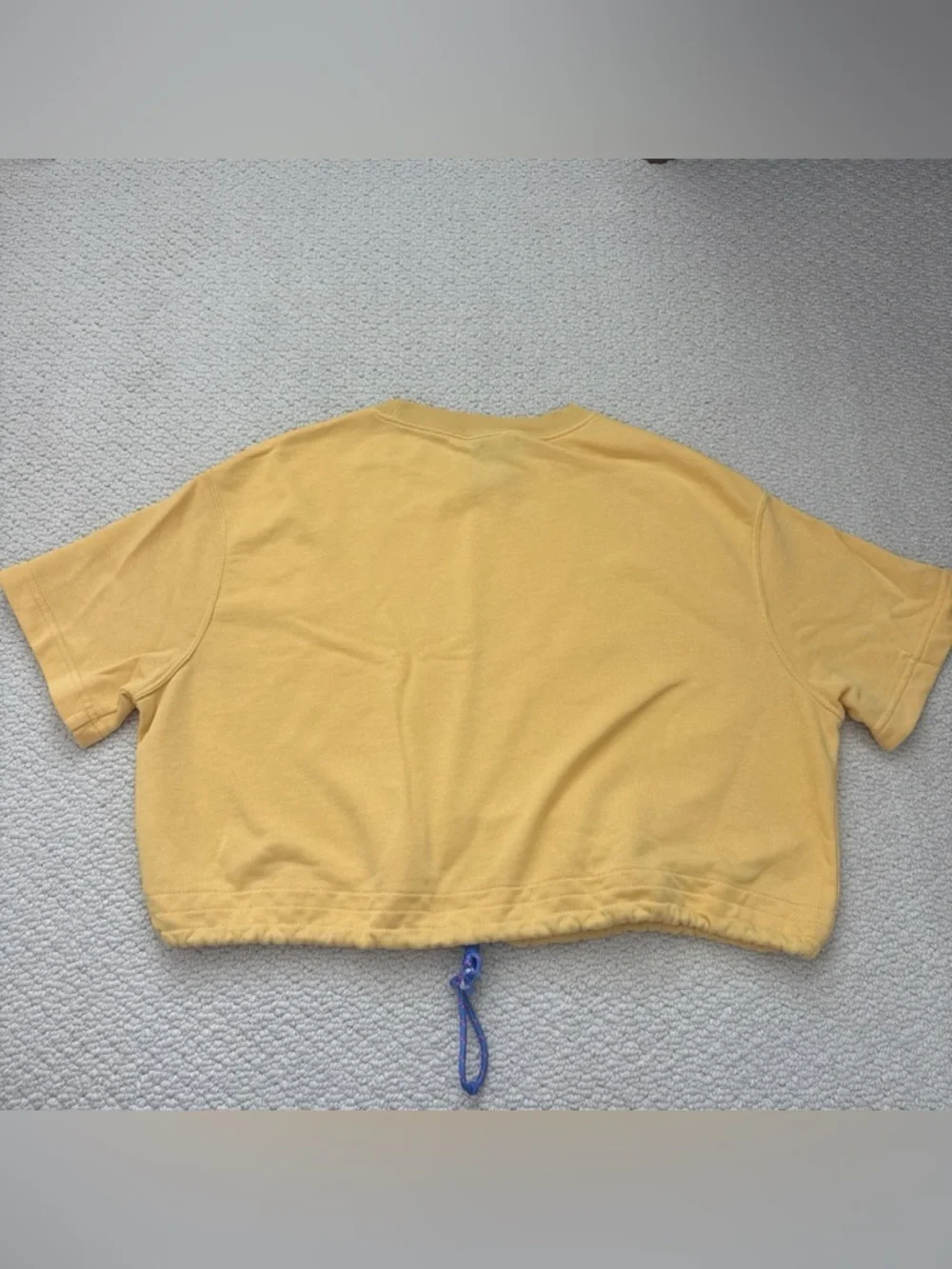 Nike Yellow Crewneck Sweatshirt with Black Logo Tag